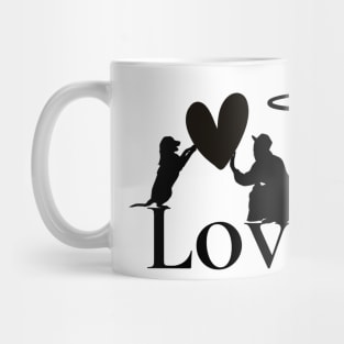 dog love is in the air Mug